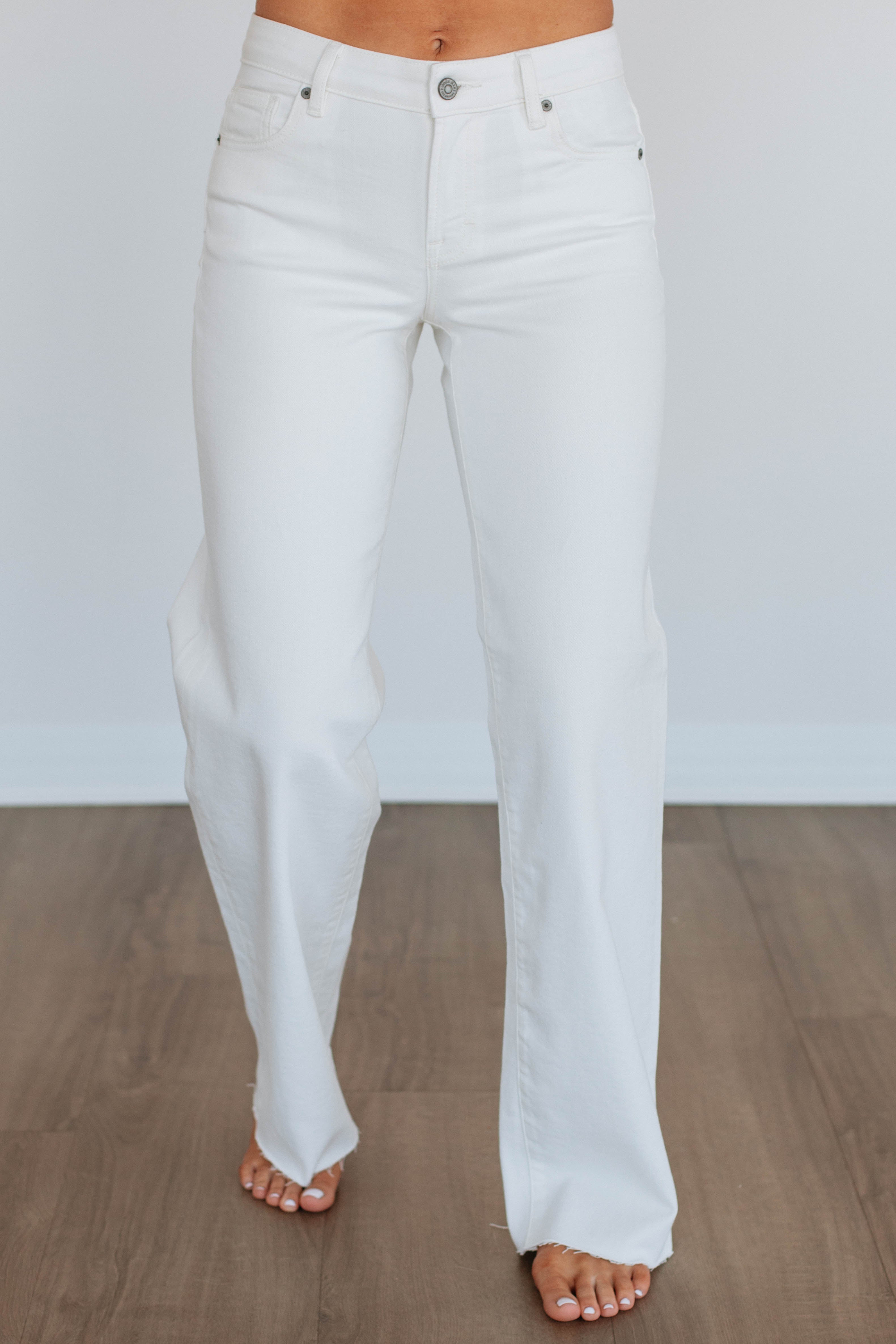 Logan Hidden Jeans - Ivory - Image 5