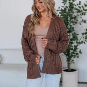 Shelly Cable Knit Cardigan