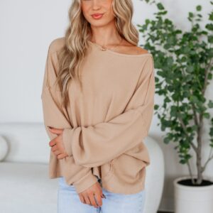 Keara Waffle Knit Pullover